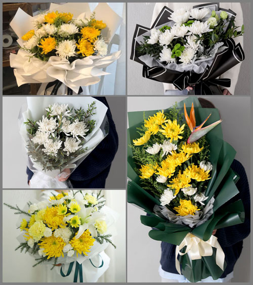 四川绵阳涪城区关帝镇白事花束代送